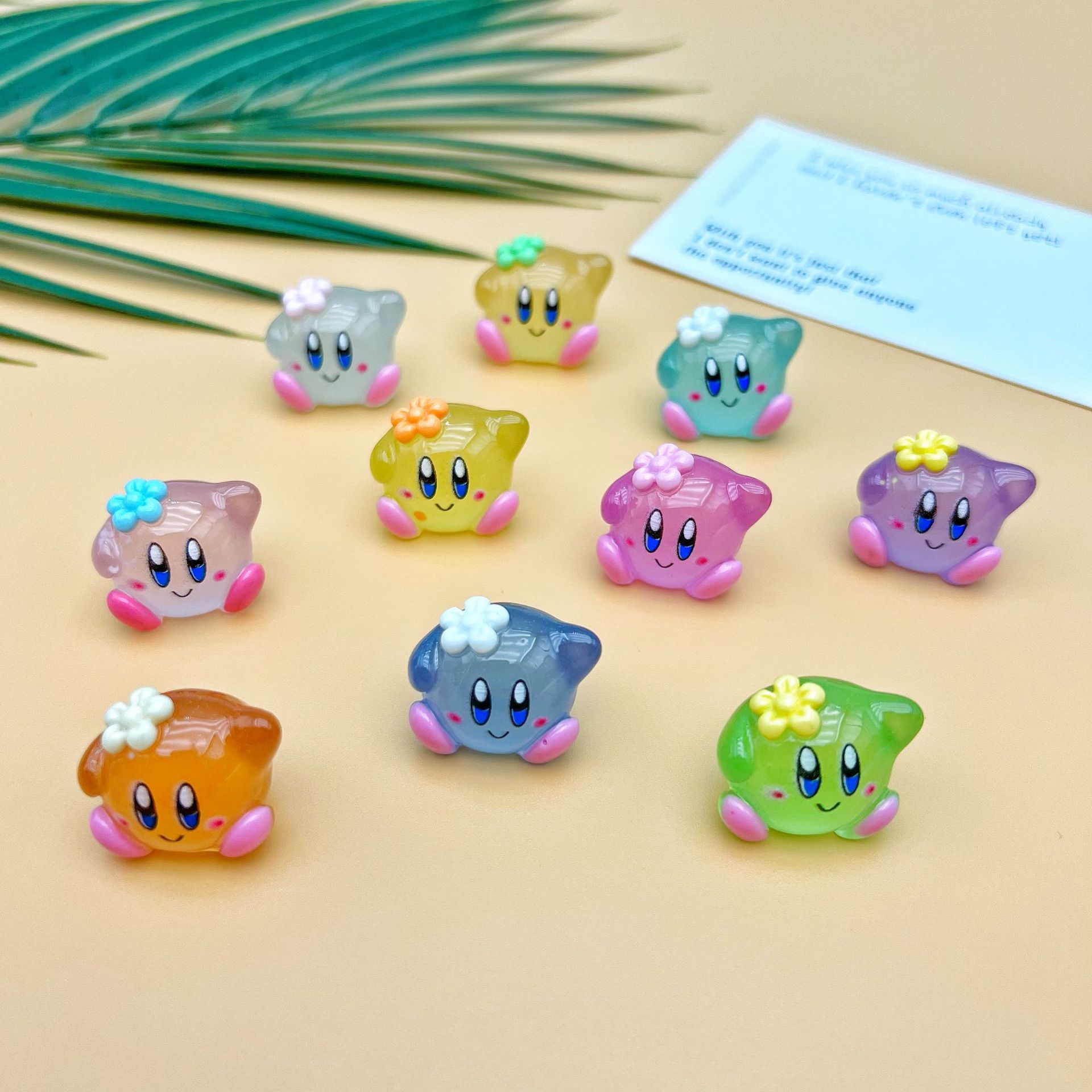 Model Kit Kirby - 10 buah figur aksi bintang Kirby