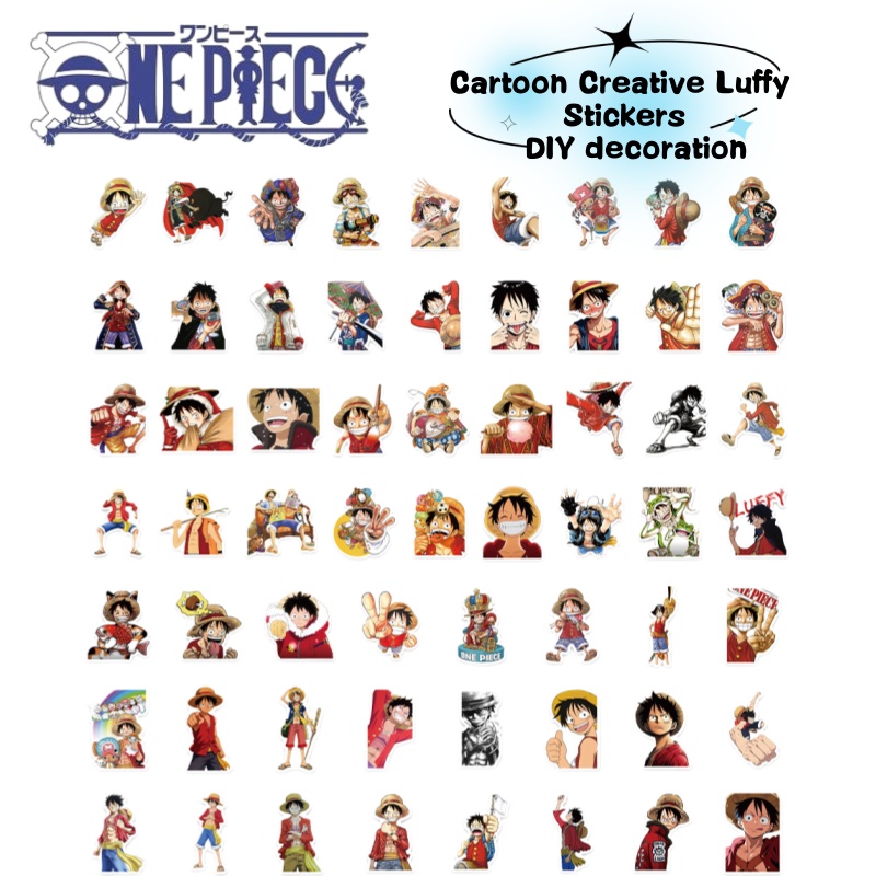 Model Kit Accessories - Stiker grafiti kartun karakter anime One