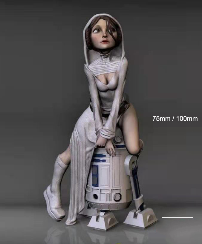 Model Kit Mecha Girl - 1/24 75Mm 1/18 100Mm Kit Model