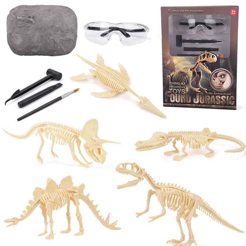 Model Kit Dinosaur - Kit Penggalian Fosil Dinosaurus STEM Menggali