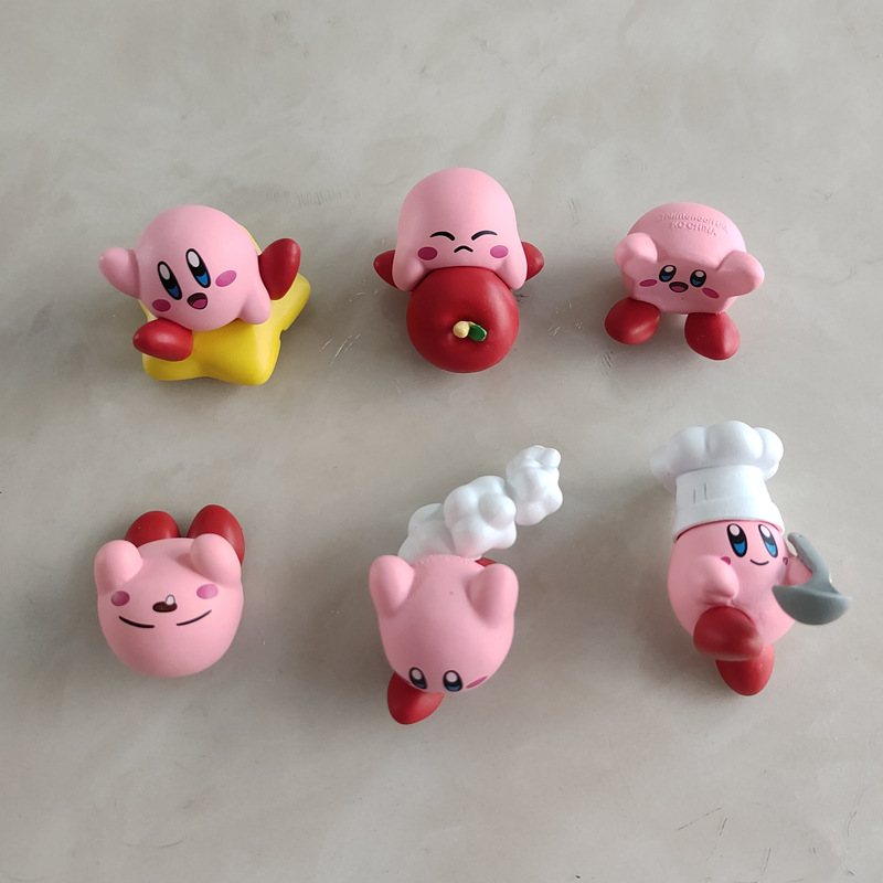 Model Kit Kirby - 6PCS Set Mainan Figur Gashapon Kirby