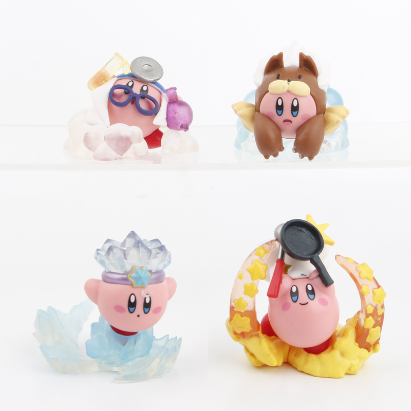 Model Kit Kirby - 4pcs/set Mainan Figur Boneka Vinyl Hiasan
