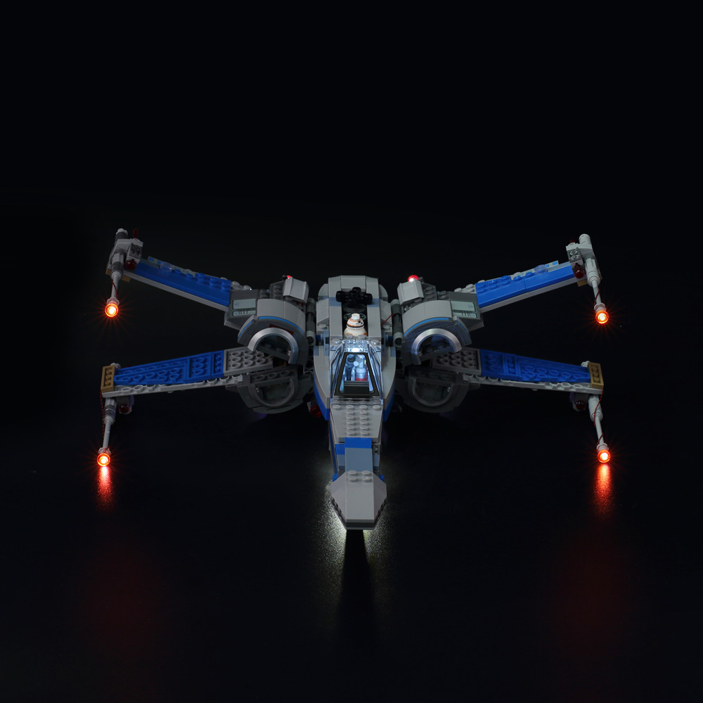 Model Kit X Wing - Kit Lampu LED untuk LEGO Poe's