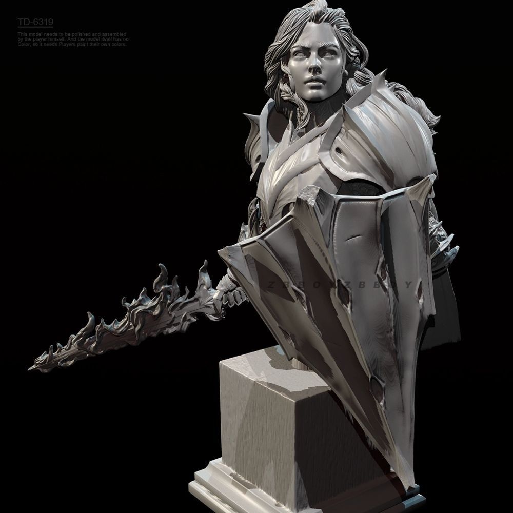 Kit Model Dada Resin Ksatria W - Model Kit Knight ulasan dan harga