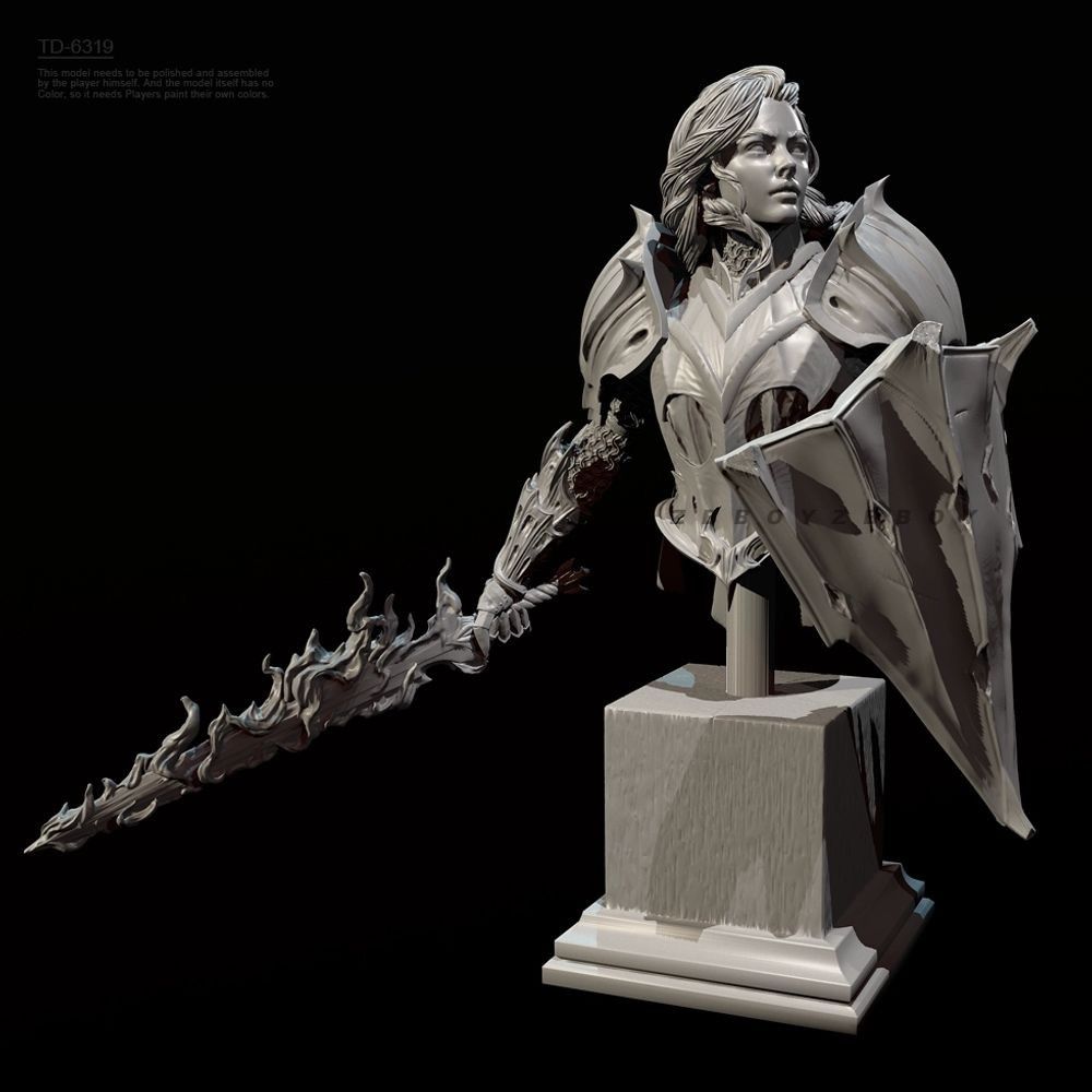 Kit Model Dada Resin Ksatria W - Model Kit Knight ulasan dan harga