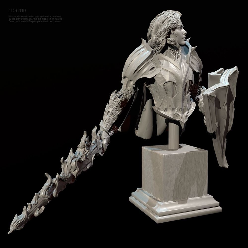 Kit Model Dada Resin Ksatria W - Model Kit Knight ulasan dan harga