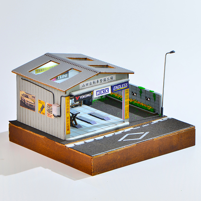 Kit Diorama Bengkel Perbaikan  - Model Kit Led ulasan dan harga