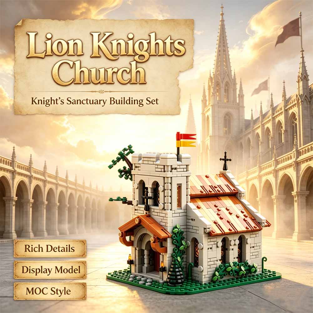 Blok Bangunan Gereja Ksatria S - Model Kit Knight ulasan dan harga