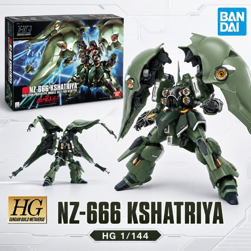 Bandai HGUC Kshatriya NZ 666 4 - Model Kit X Wing ulasan dan harga