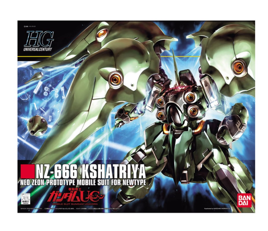 Bandai HGUC Kshatriya NZ 666 4 - Model Kit X Wing ulasan dan harga