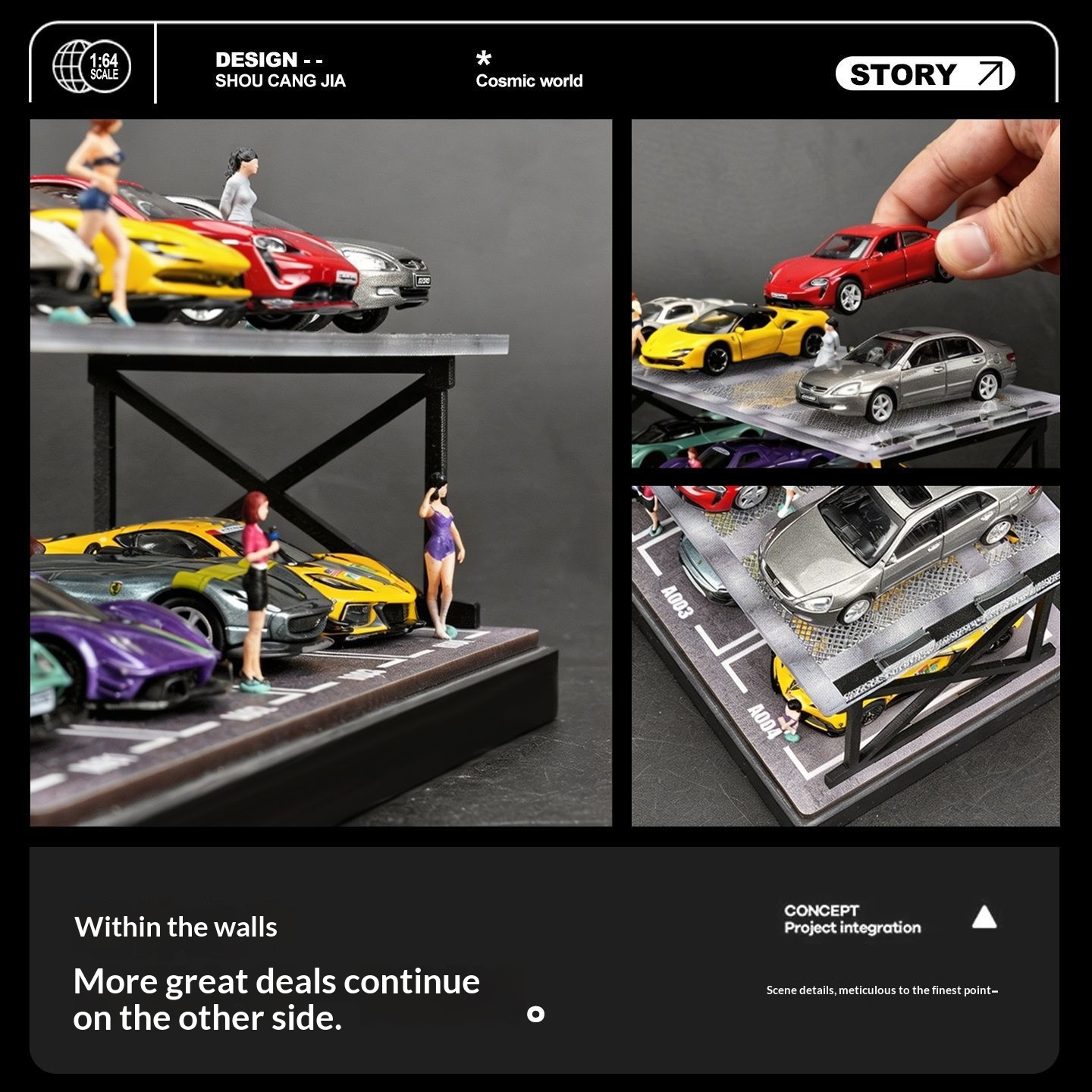 Diorama Garasi Parkir Dua Lant - Model Kit Led ulasan dan harga