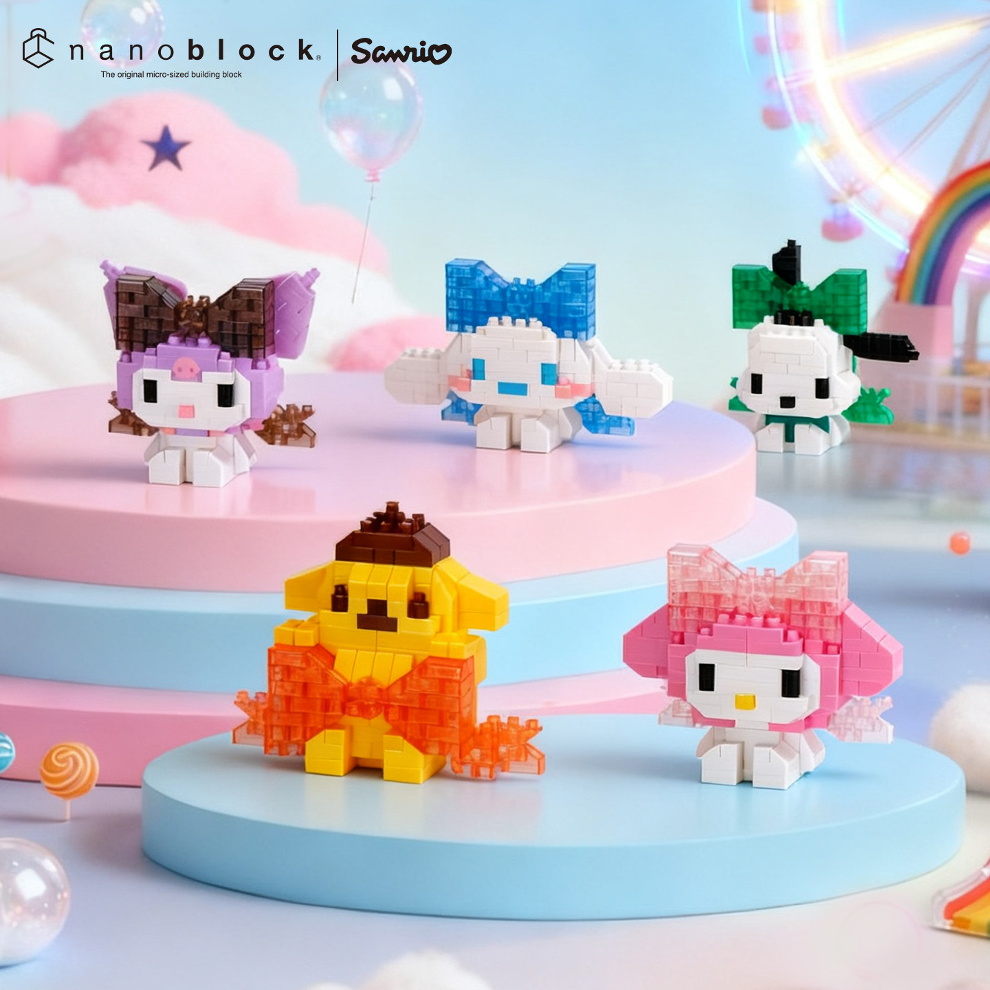 Nanoblock Sanrio Blok Bangunan - Model Kit Japan ulasan dan harga