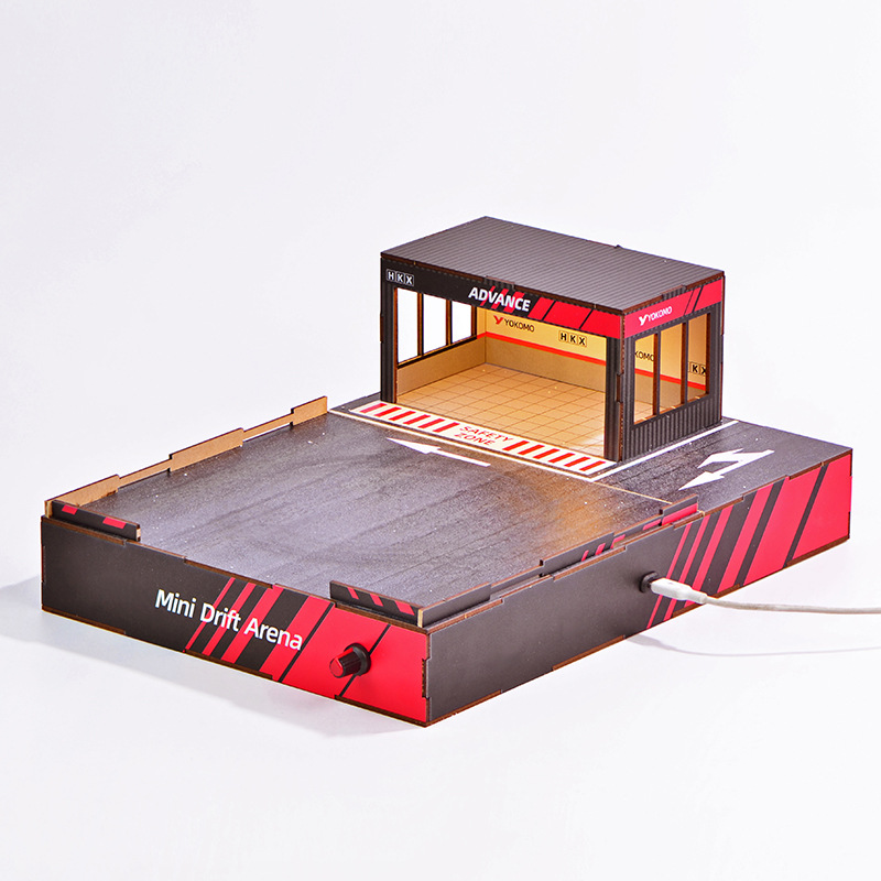 Diorama Trek Drift Skala 1:64  - Model Kit Led ulasan dan harga