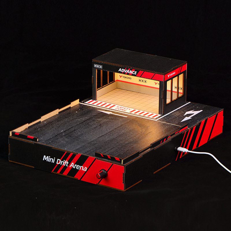 Diorama Trek Drift Skala 1:64  - Model Kit Led ulasan dan harga