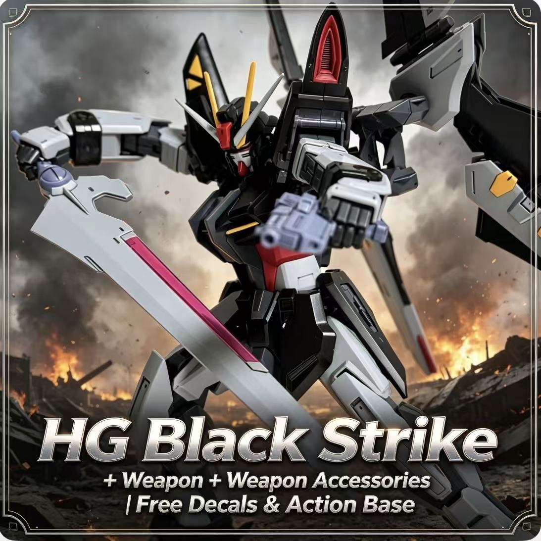 41 HG 1/144 Black Strike Mecha - Model Kit X Wing ulasan dan harga