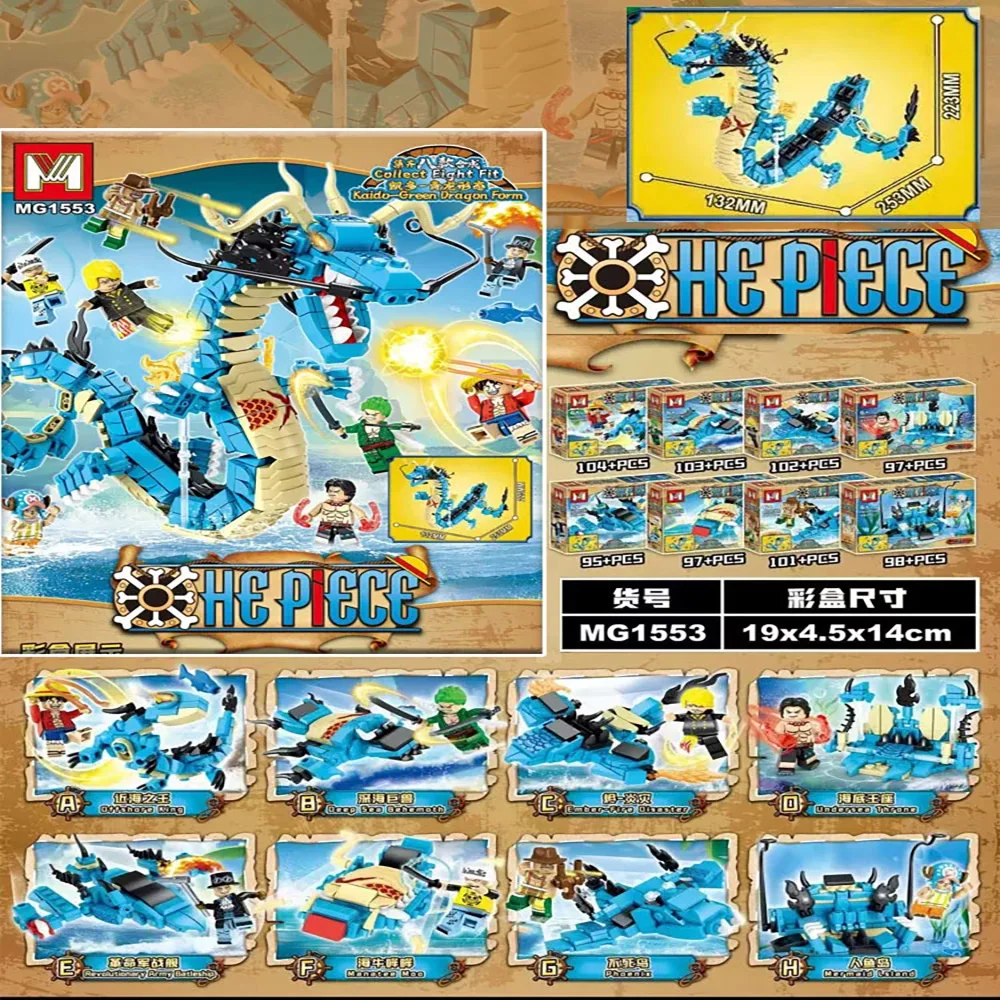 8in1 One Piece Building Blocks - Model Kit Instructions ulasan dan harga