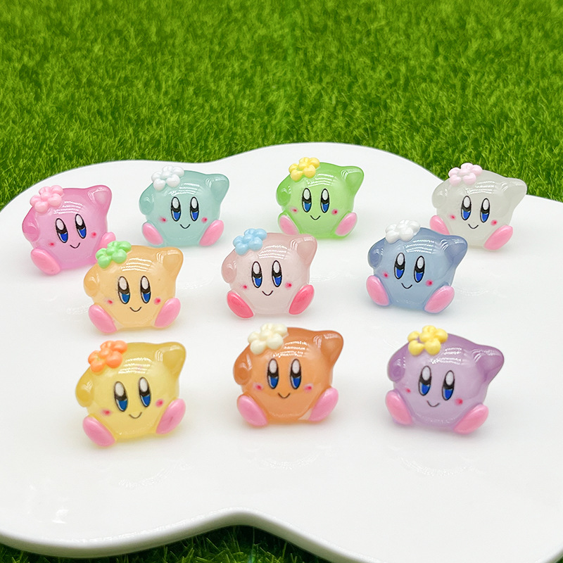 10 buah kartun Kirby bercahaya - Model Kit Kirby ulasan dan harga