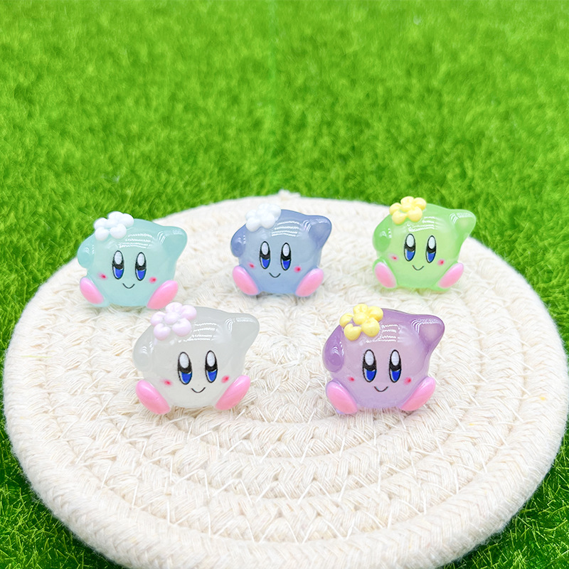 10 buah kartun Kirby bercahaya - Model Kit Kirby ulasan dan harga
