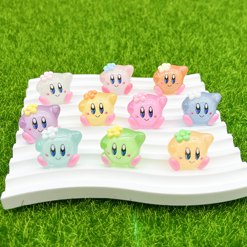 10 buah kartun Kirby bercahaya - Model Kit Kirby ulasan dan harga