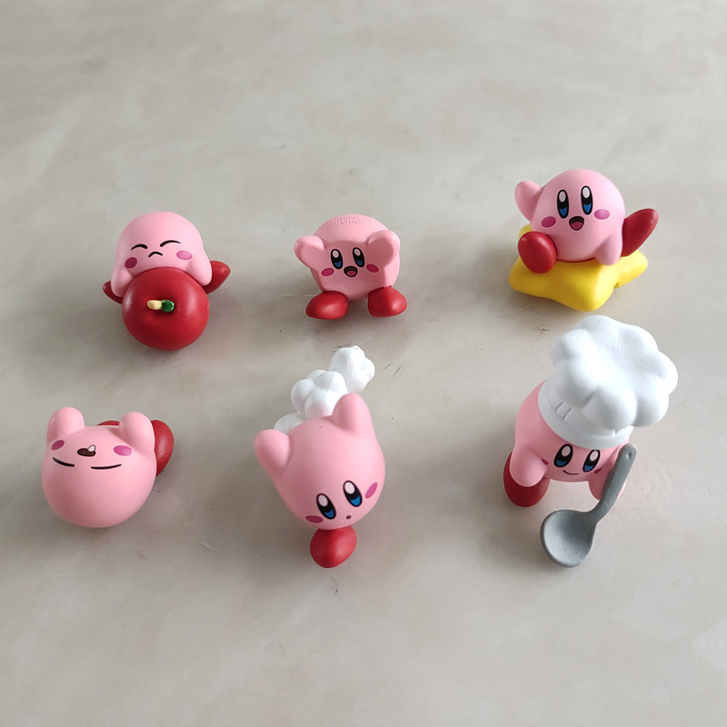 6PCS Set Mainan Figur Gashapon - Model Kit Kirby ulasan dan harga