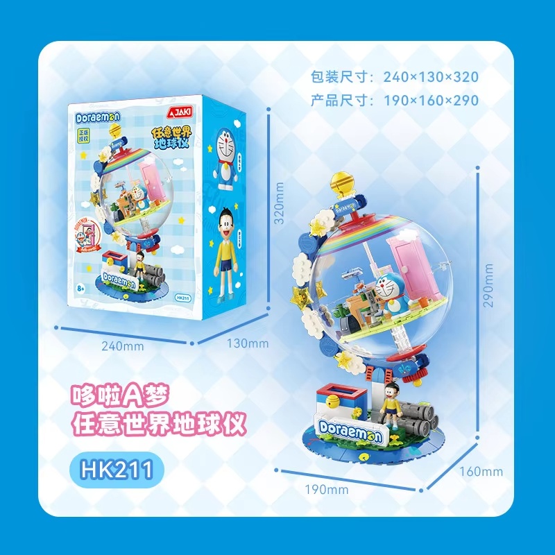 JAKI Doraemon Licensed Globe B - Model Kit Led ulasan dan harga